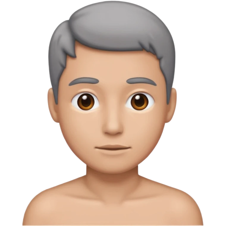 Como el dos però com cuerpo gris emoji