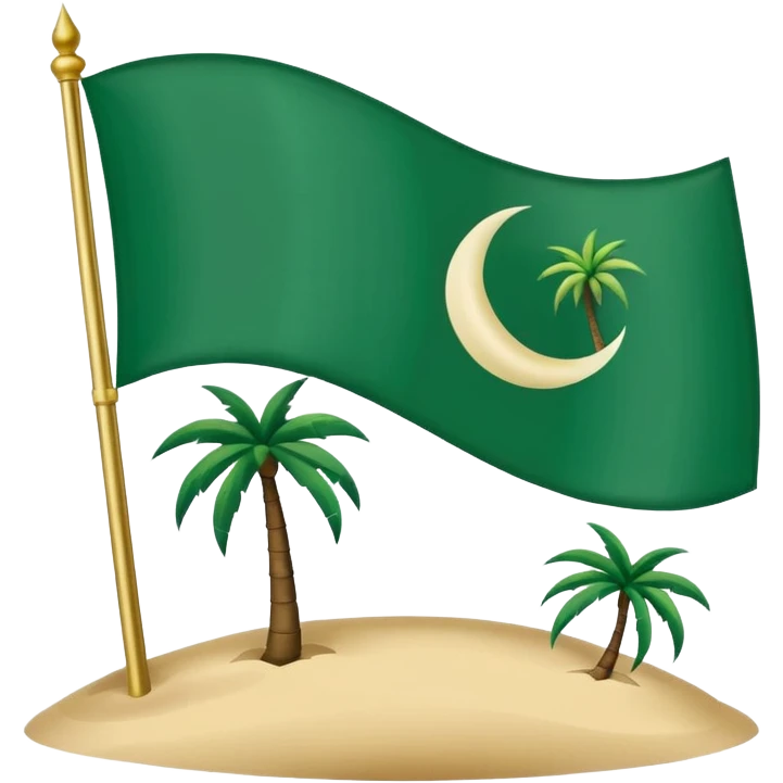The flag of the Eastern Province in the Kingdom of Saudi Arabia. emoji