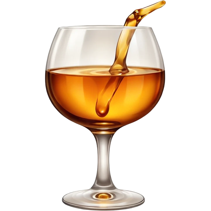 glass of brendy emoji