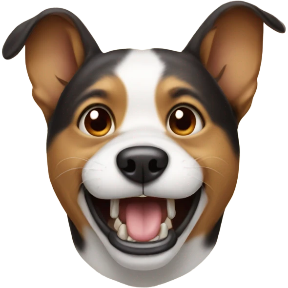Dog whitout teeth emoji