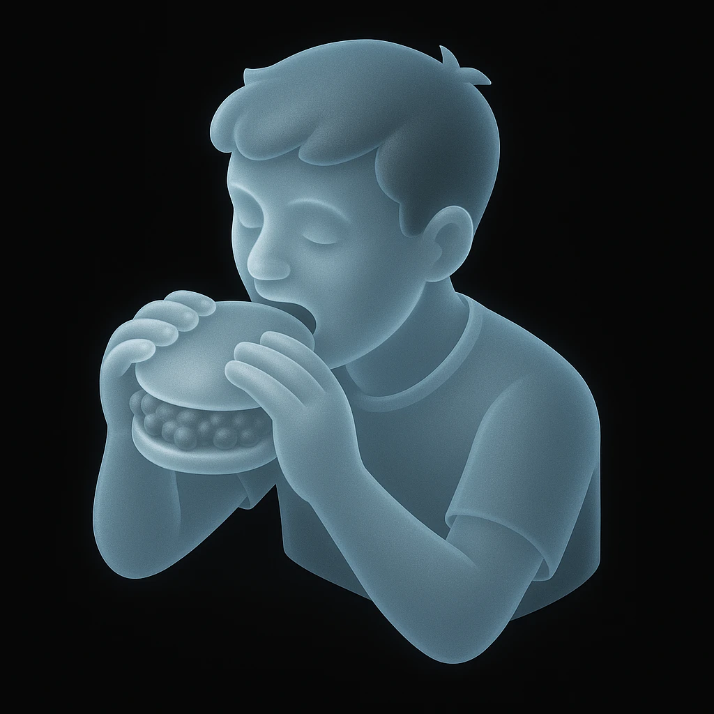person eating sloppy joe emoji