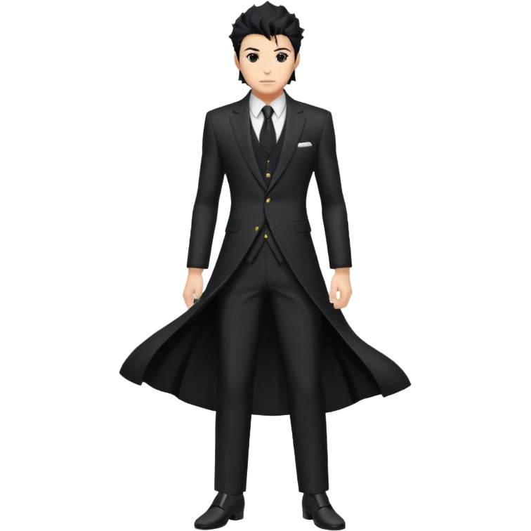 black shihakusho outfit emoji