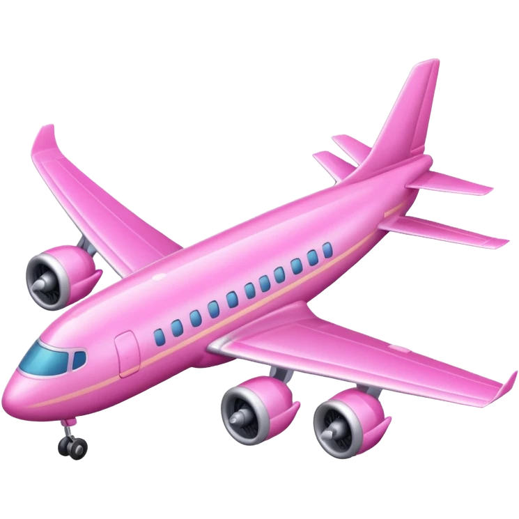 avión rosa emoji