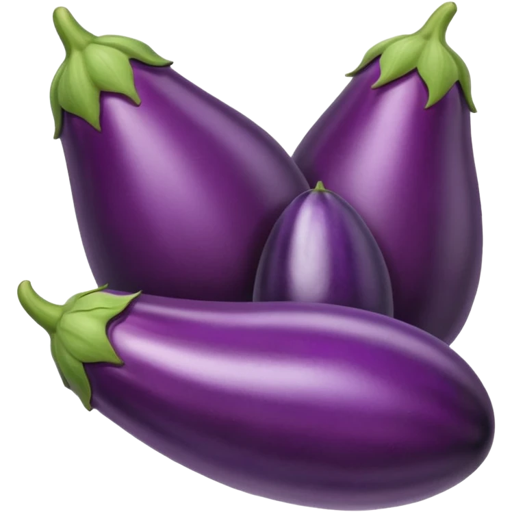 Eggplants touching tips emoji