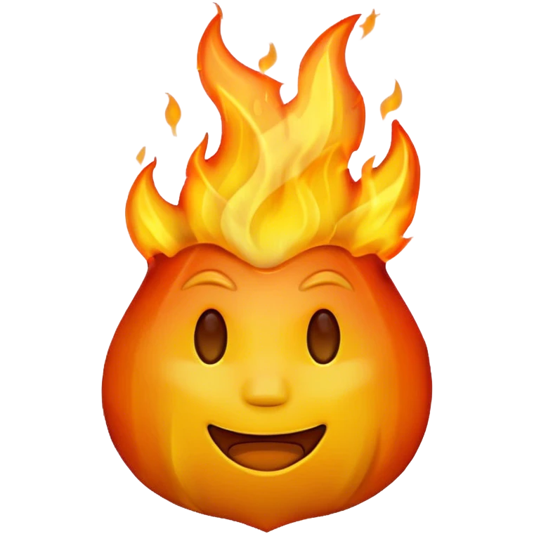 create +1 emoji in flames emoji
