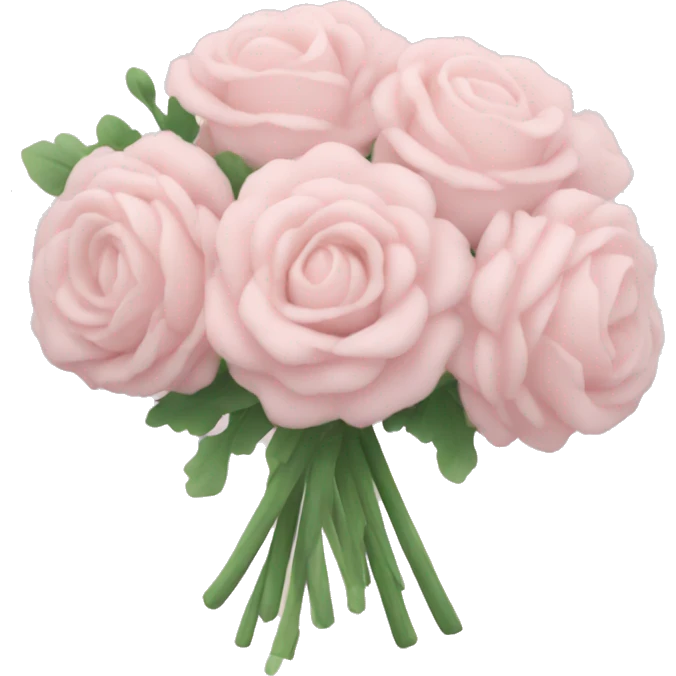 Pale pink bouquet emoji
