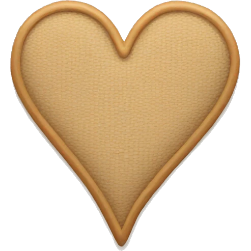 Beige heart  emoji