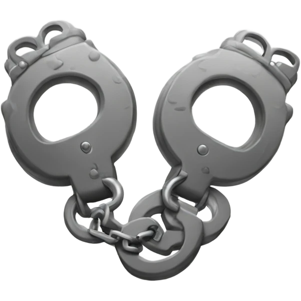 Fluffy handcuffs emoji