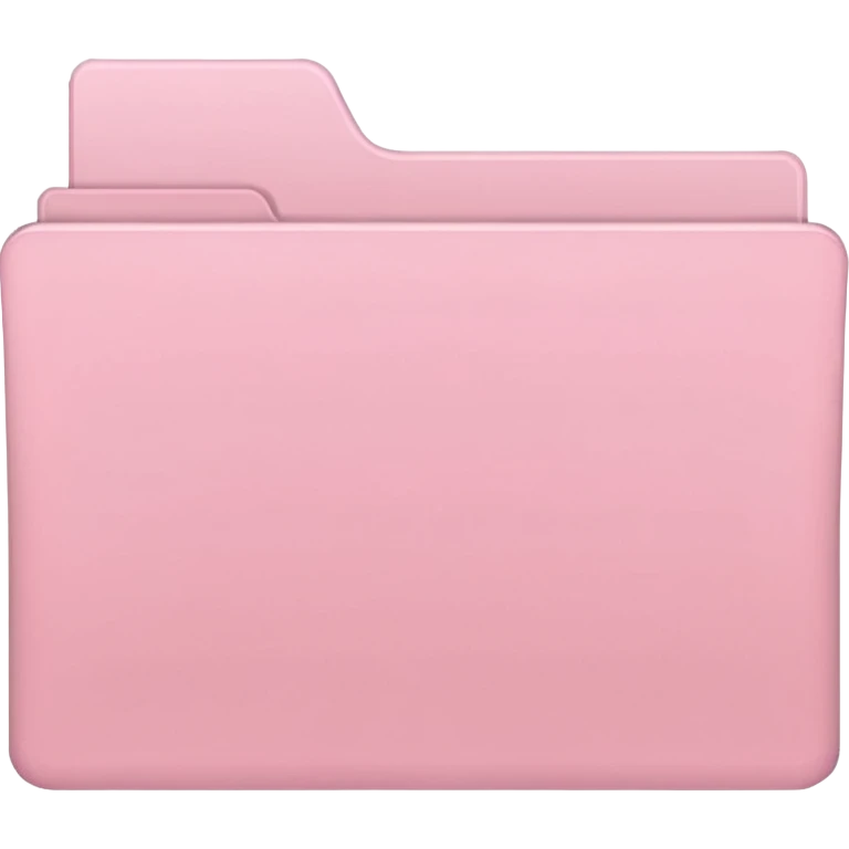 pastel pink empty folder aesthetic emoji