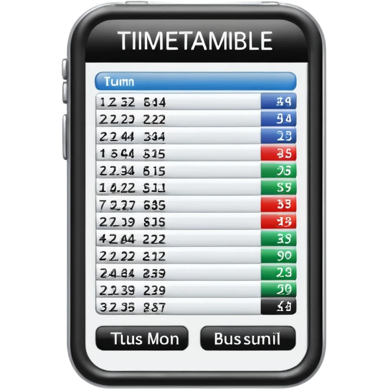 bus Timetable emoji