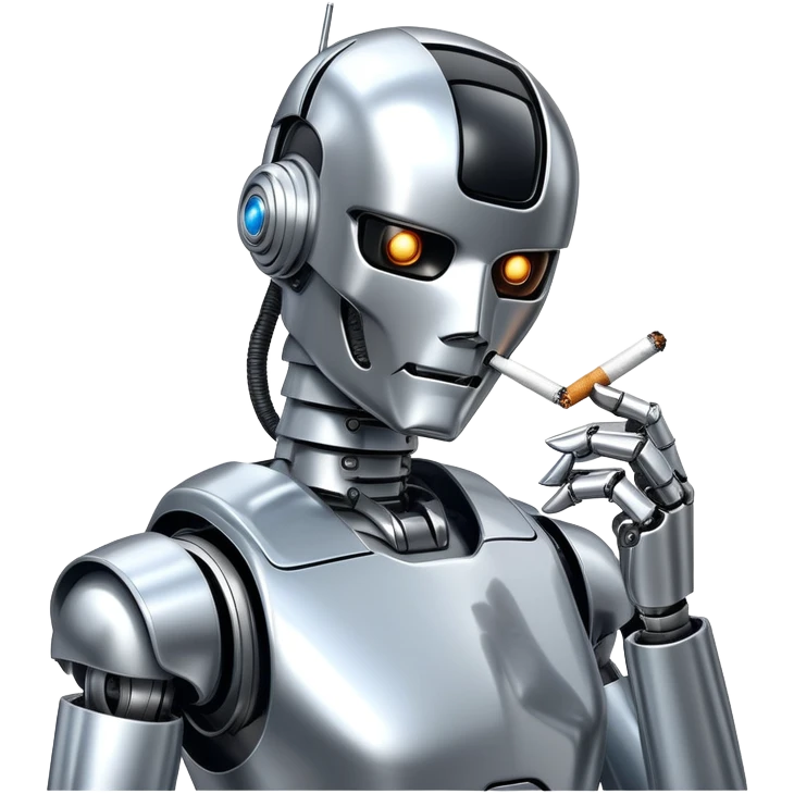 sorayama smoking chrome emoji
