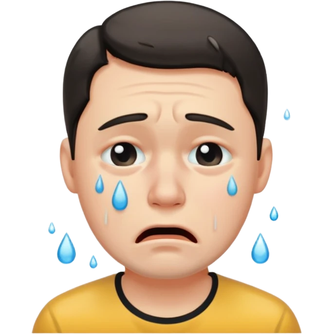 مردی که گریه میکند emoji