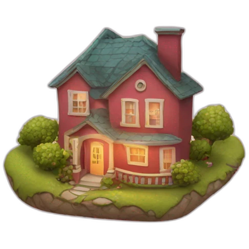 home in a heart emoji