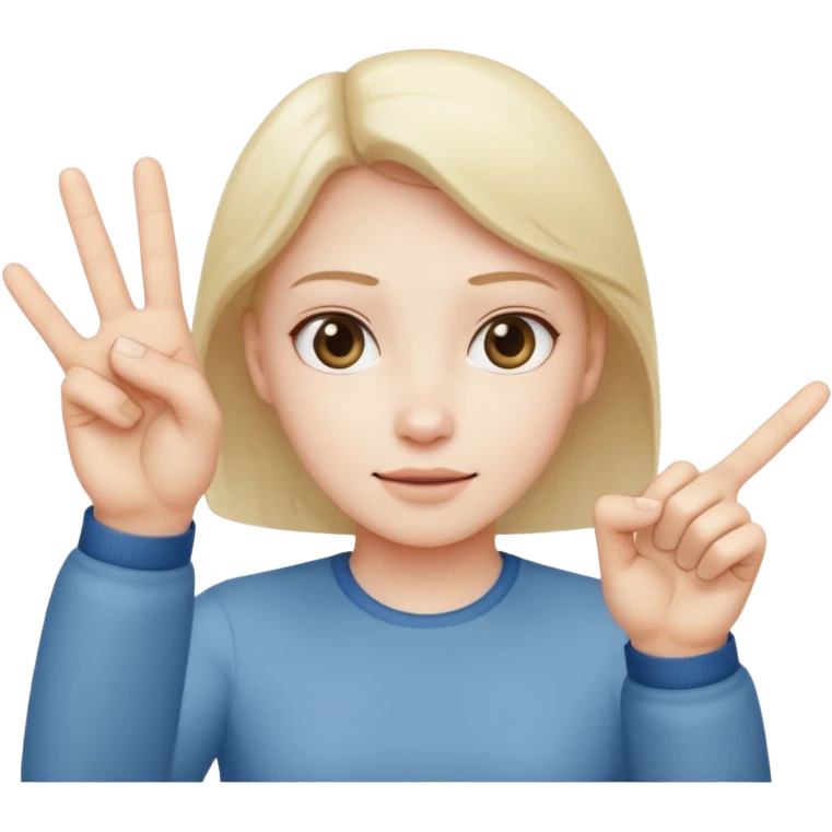 U shape fingers emoji create emoji