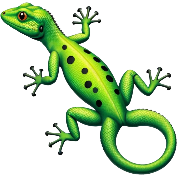 LIZARD which has some really long and large dots on its back. looks like the one on the Hands on Machine learning with scikit learn&tensorflow book emoji