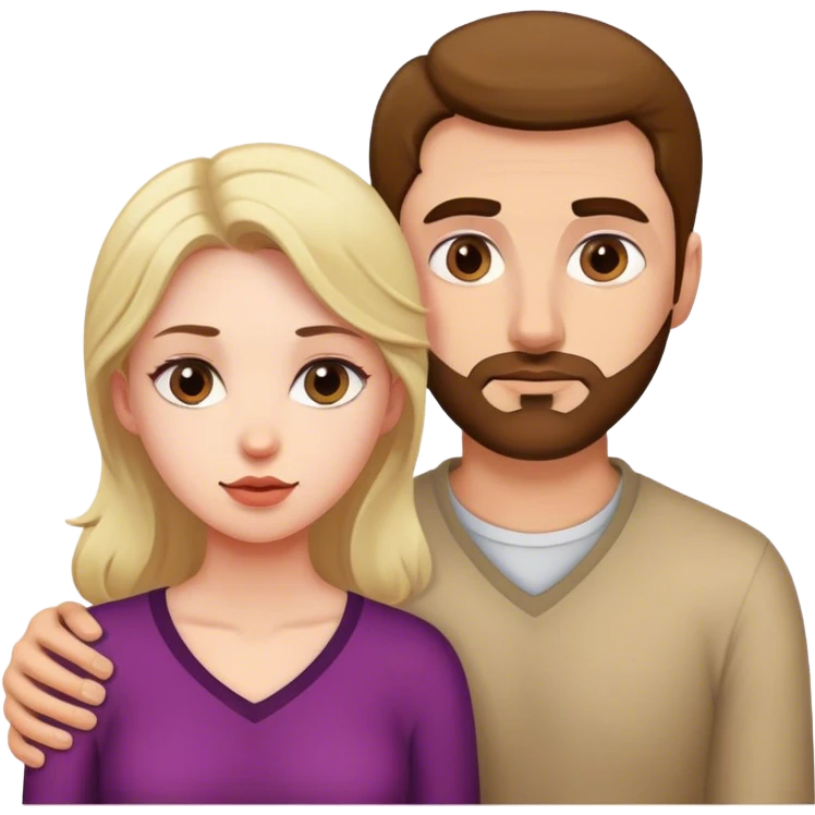 a women with man peaking over shoulder emoji