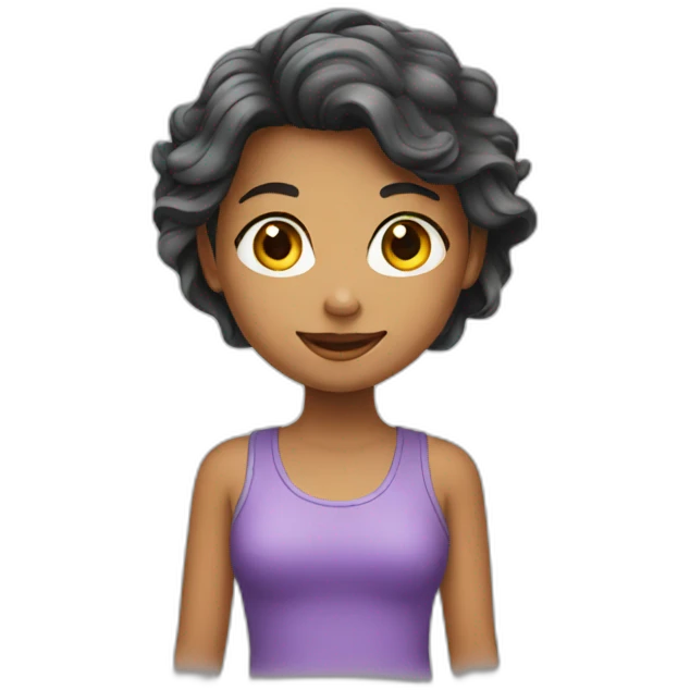 With girl emoji