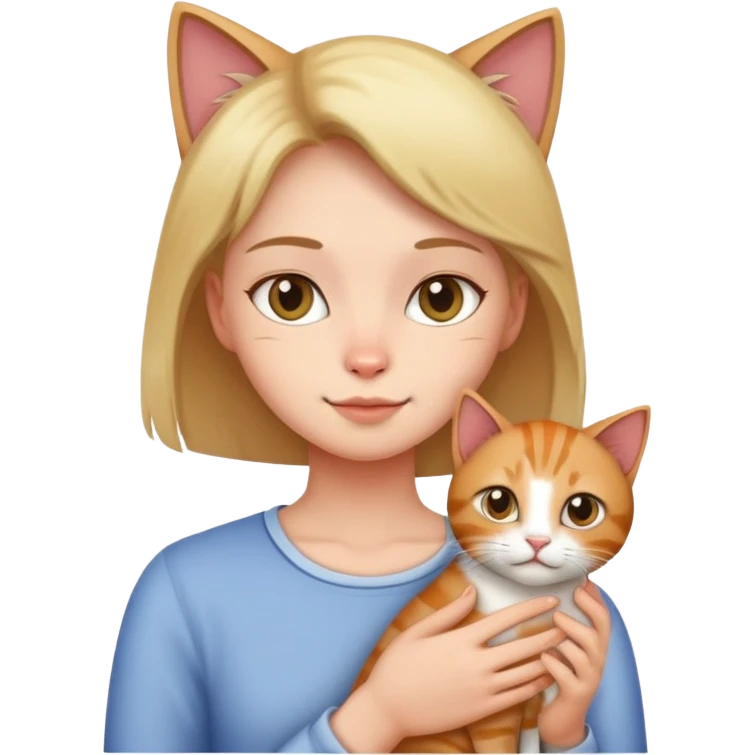 person petting a cat emoji