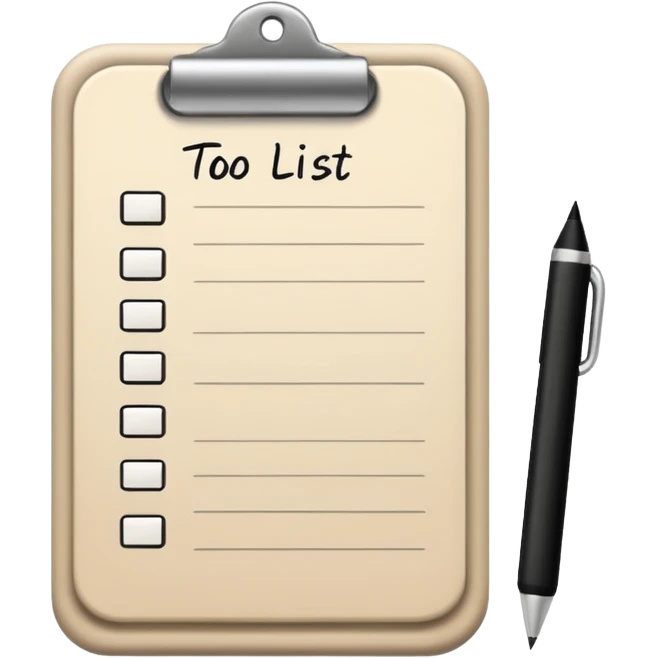 beige to do list emoji