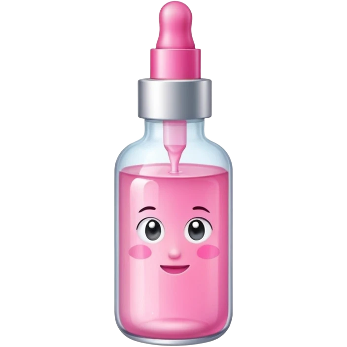 Pink skin care sérum emoji