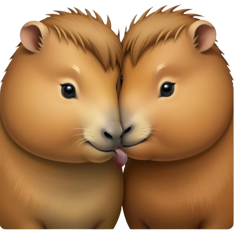 capybara kiss emoji emoji