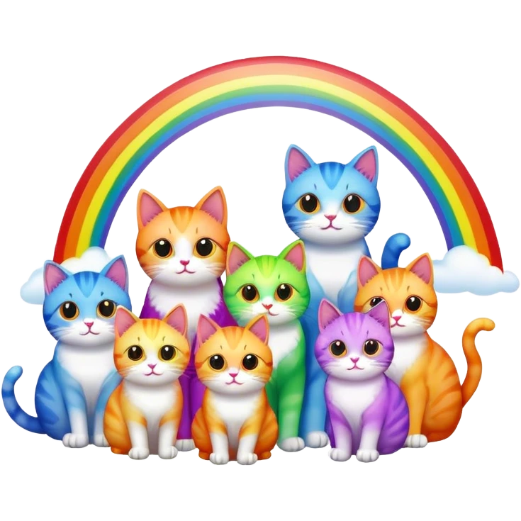 Pride cats emoji