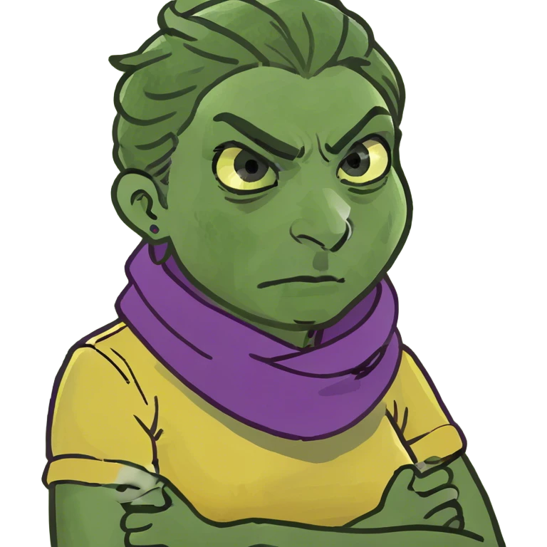 Woman angry with hands crossed holding neck emoji