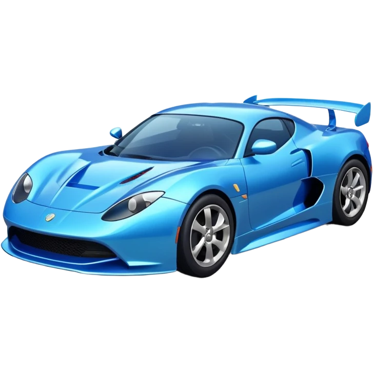 blue sport car emoji