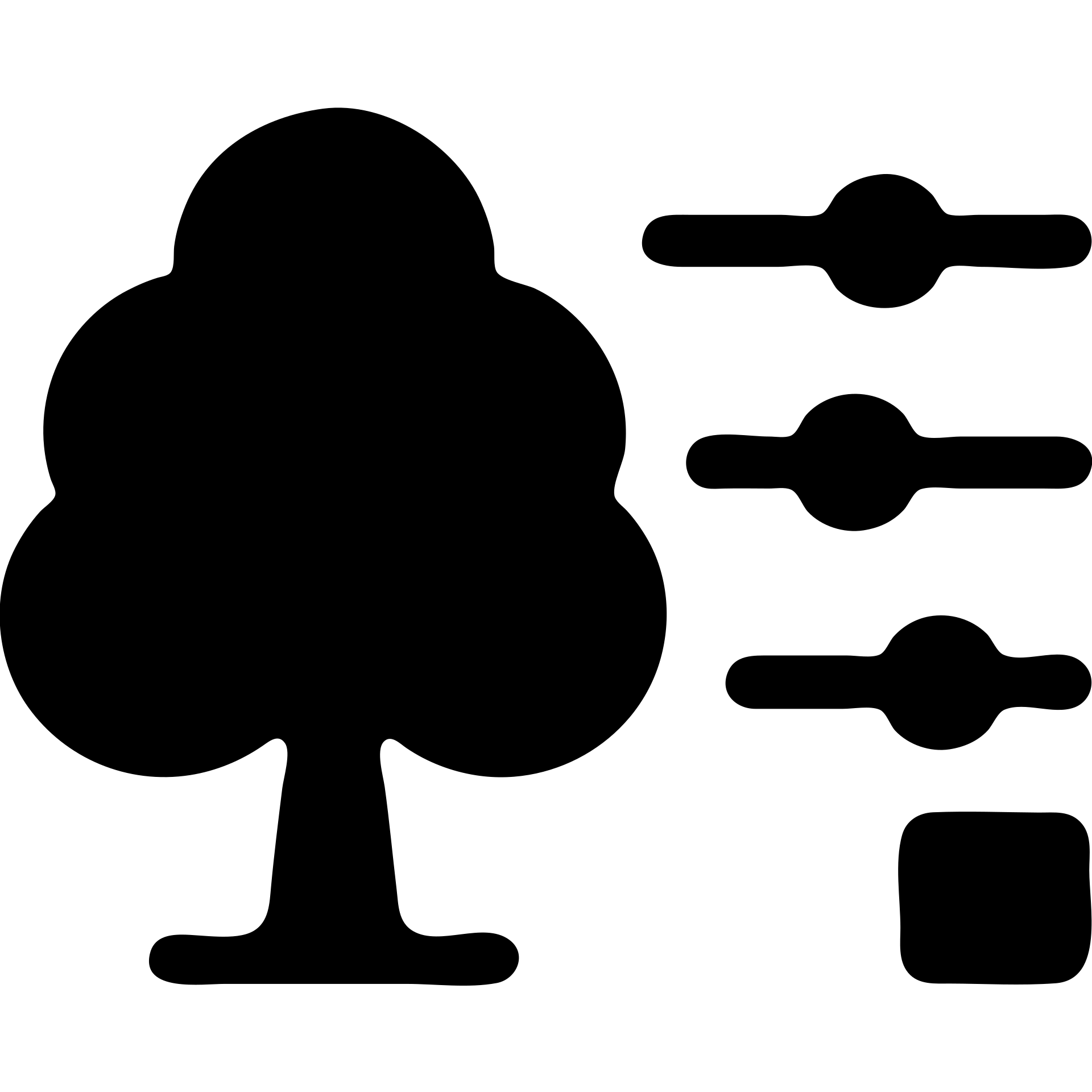 A tree with configurable settings and parameters depicted as interactive sliders and buttons emoji