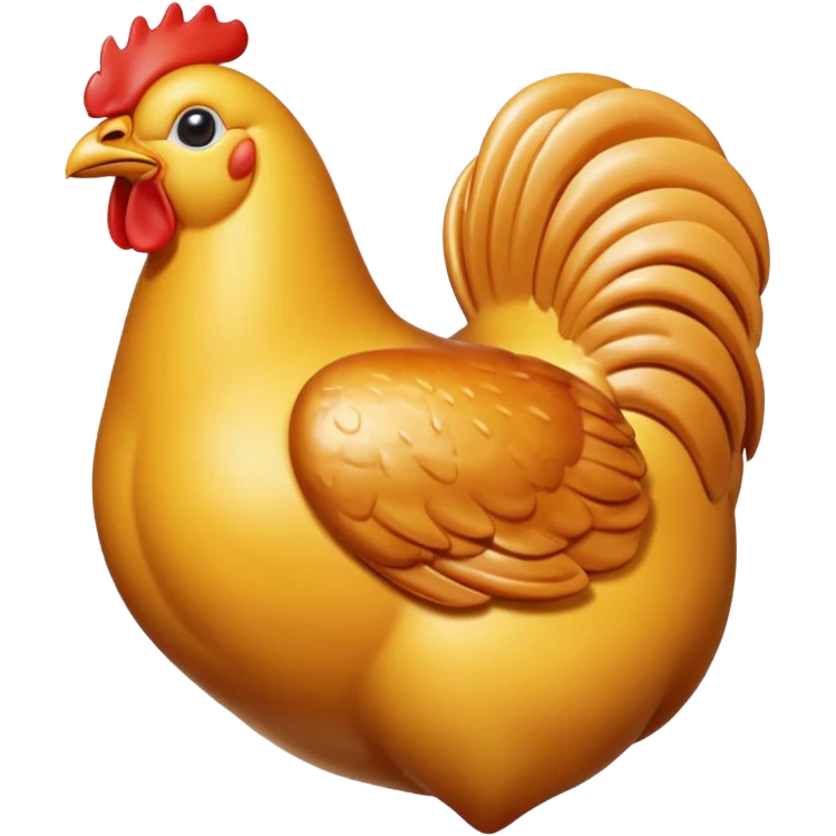 3D glossy chicken breast emoji emoji
