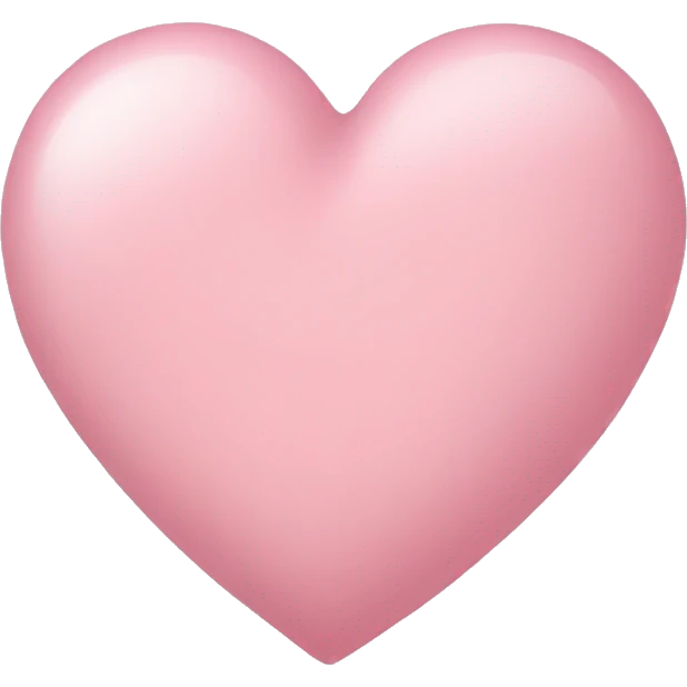 Light pink heart emoji