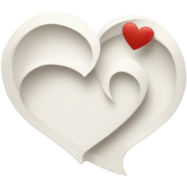 Carta de amor en blanco emoji