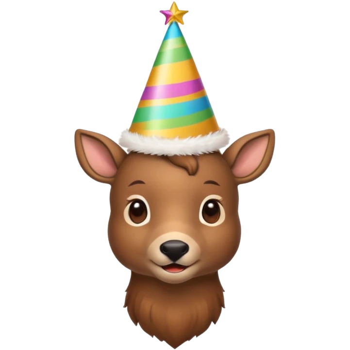 a new year's deer, Christmas mood emoji