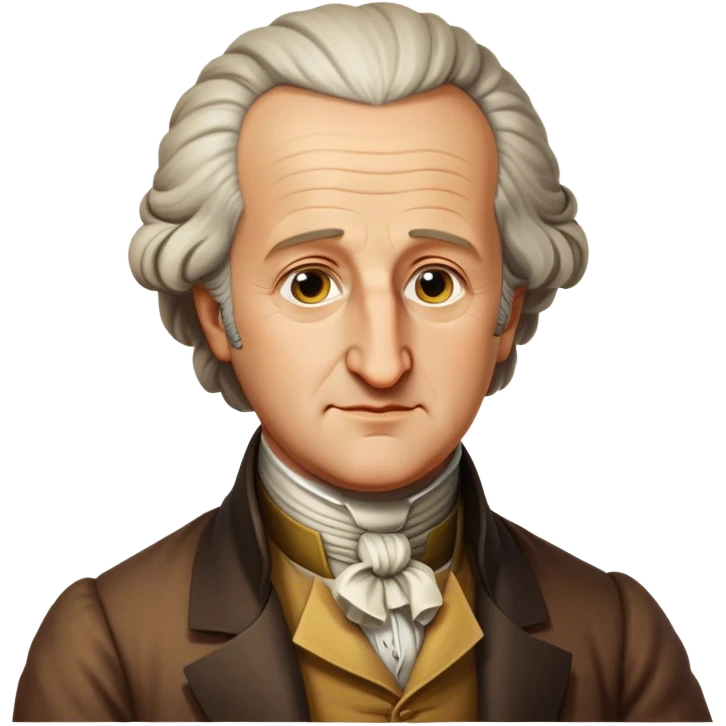Cinematic Realistic Johann Wolfgang von Goethe Portrait Emoji, depicted as an intellectual literary giant with a thoughtful gaze and refined attire, rendered with detailed textures and warm classical lighting that captures his enduring literary influence. emoji