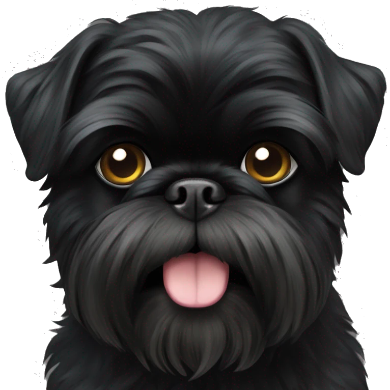 full black brussels griffon emoji