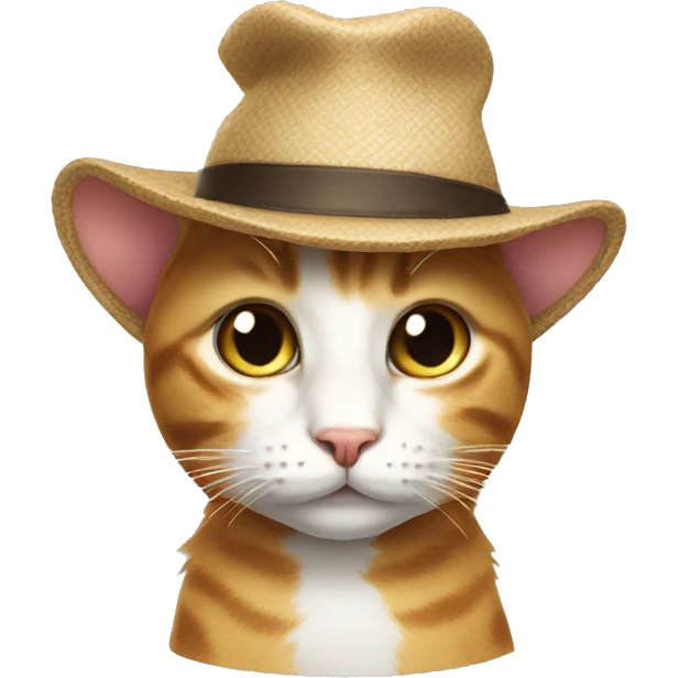 cat wearing hat emoji