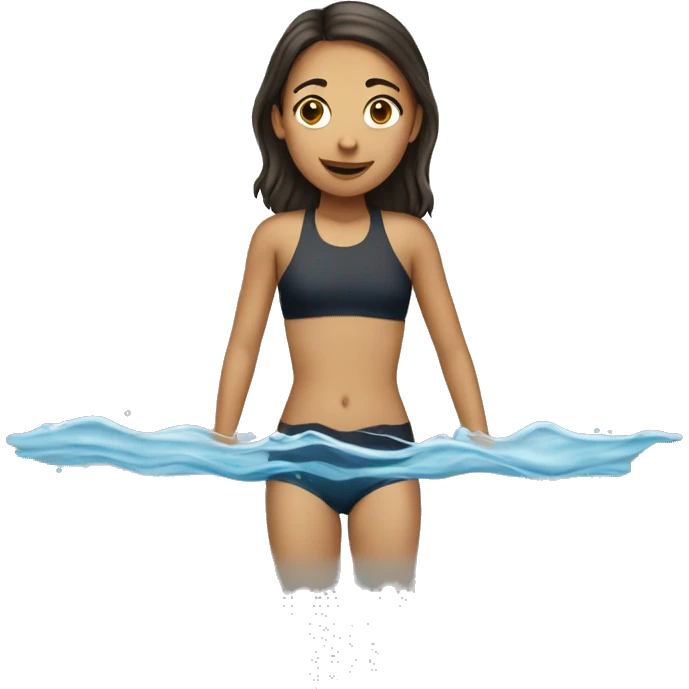 girl swimming emoji