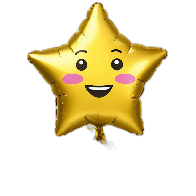 star foil balloon emoji