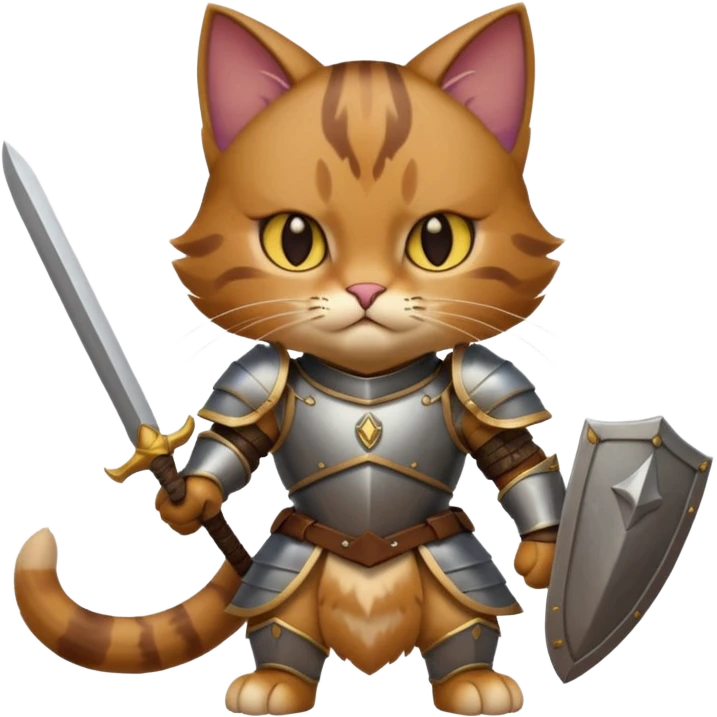 warrior cat in battle armor emoji