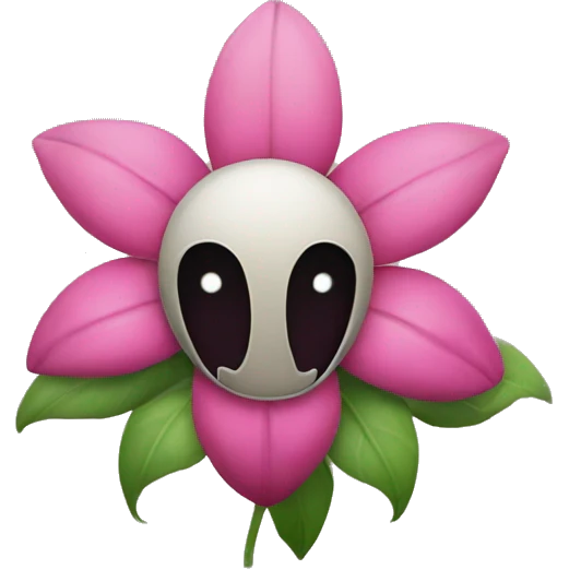 flower with scary theeth but no face emoji