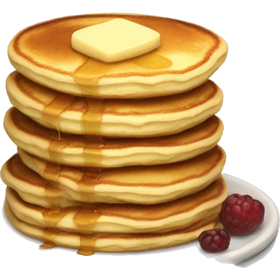 Fluffy pancake stack emoji