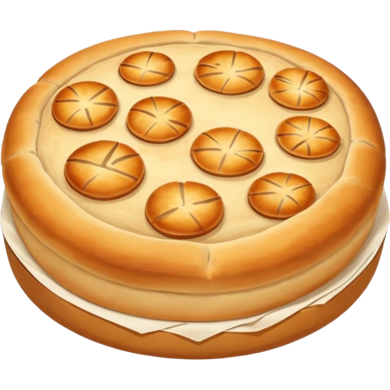 round focaccia without seasoning emoji