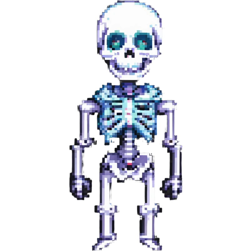 A surprised skeleton, version 2. emoji