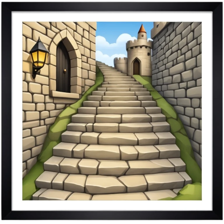 stairs castle  emoji