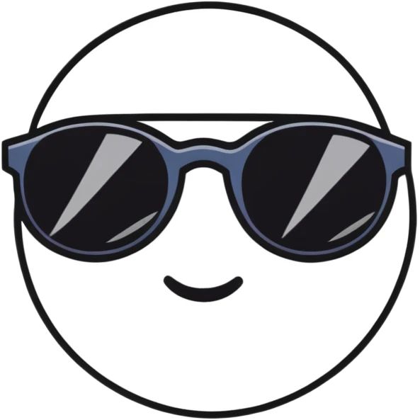smiling face with star-shaped sunglasses emoji
