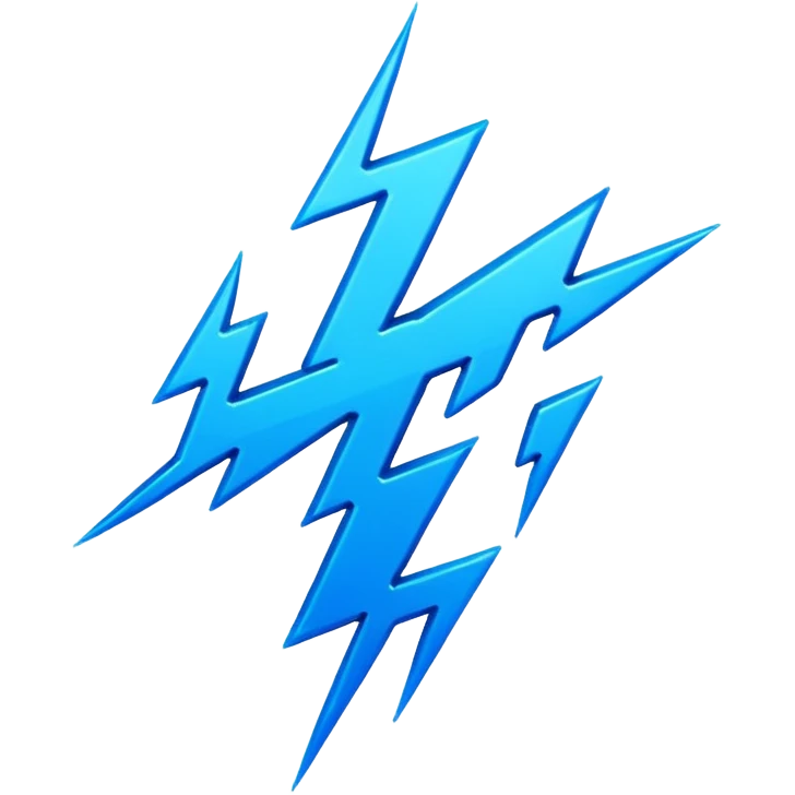 cyberpunk lightning emoji