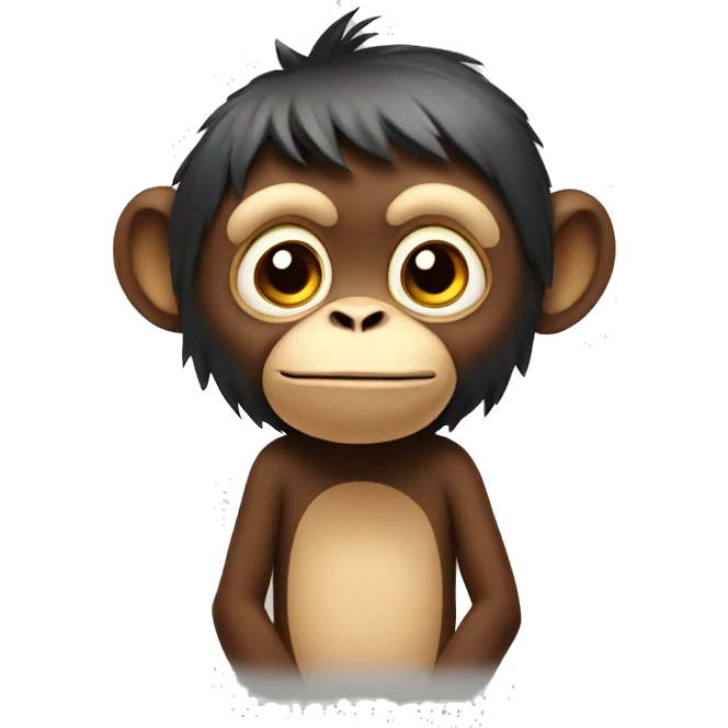 A thinking monkey emoji
