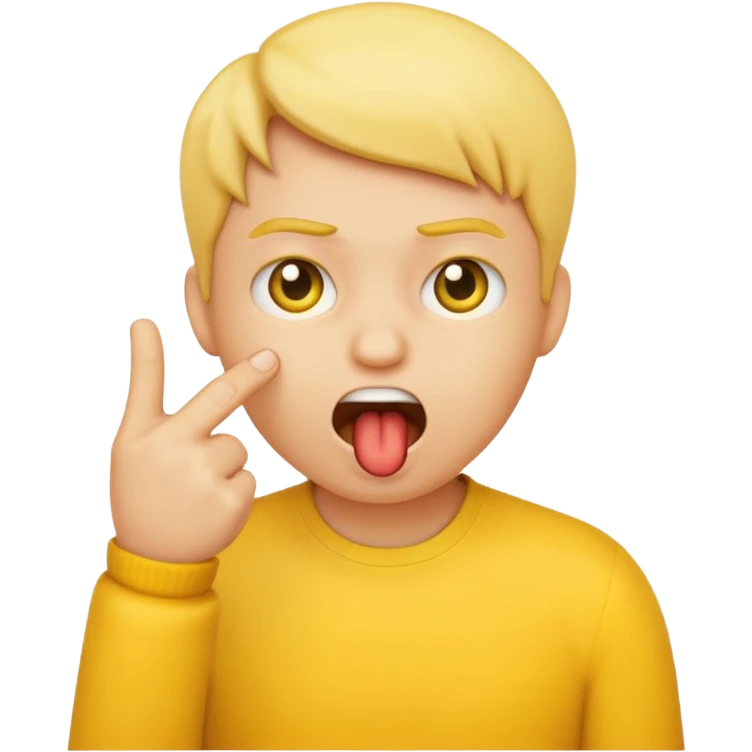 emoji biting index finger emoji