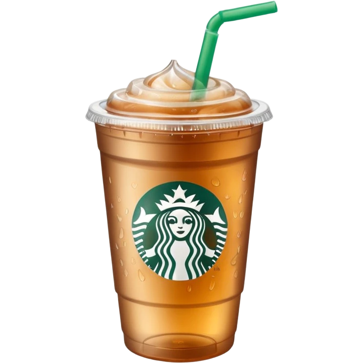 Soft drink in plastic cup (like Starbucks Cup) emoji