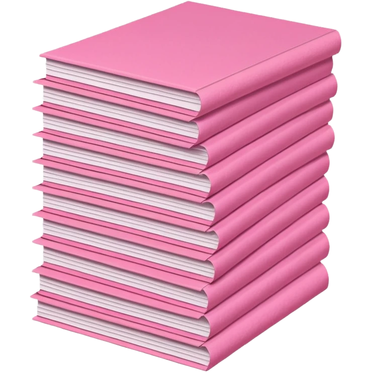 Pink stacked papers emoji
